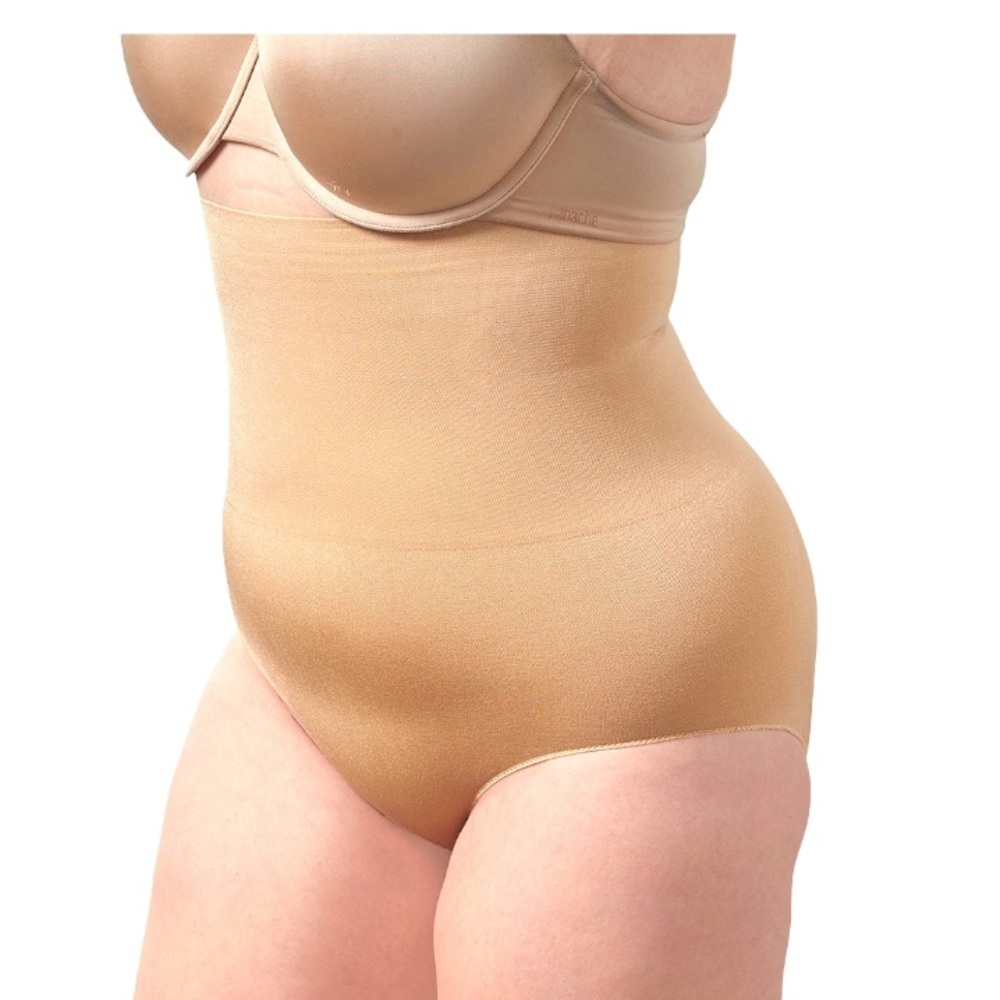 NWT New Women's High-Waisted Tummy Control Nude Shaper Briefs Size small
